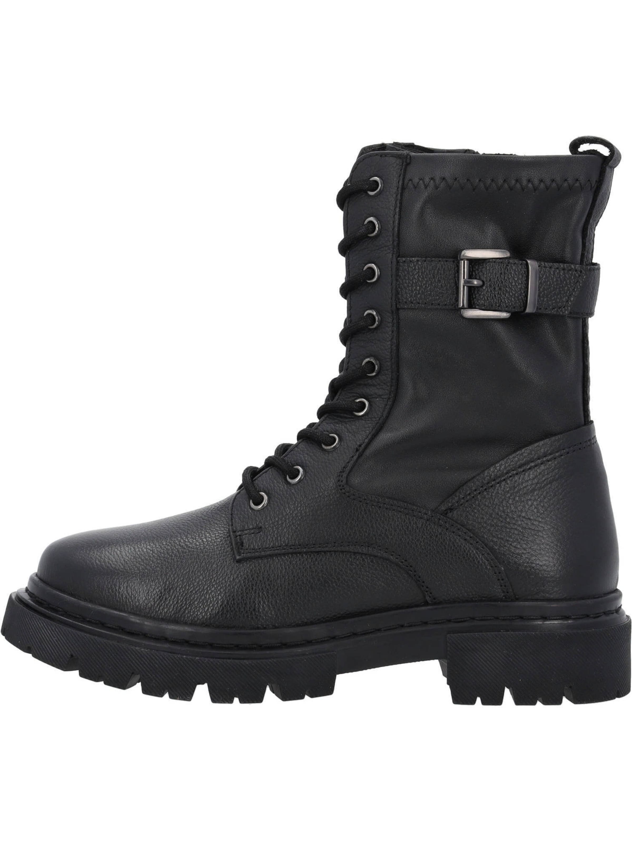 Palado Schnürstiefelette 'Olepas' in Schwarz