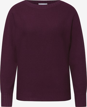 Street One Studio Sweater 'Dolman' in Purple: front