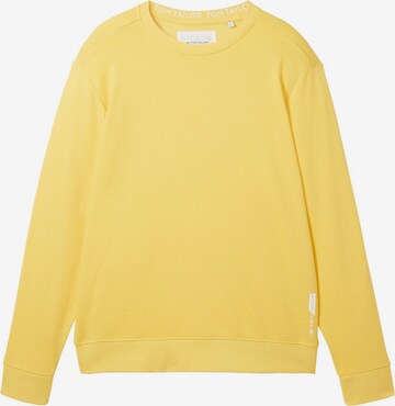 Sweat-shirt TOM TAILOR en jaune : devant