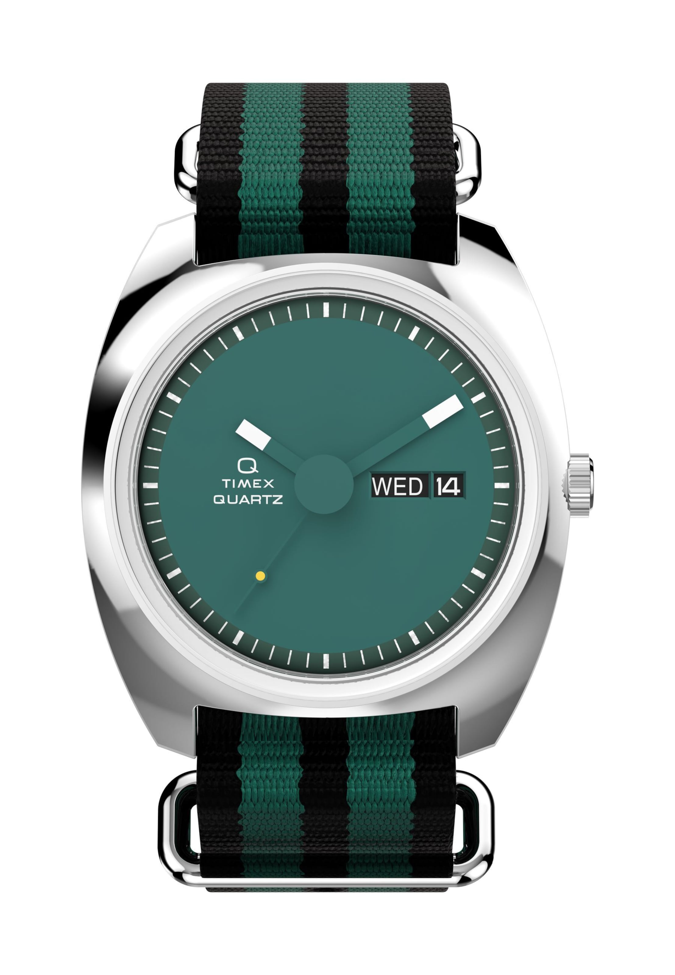 Orologio analogico 'Enigma' di TIMEX in verde: frontale