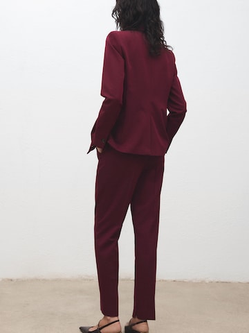MANGO Regular Trousers 'BOREAL' in Red