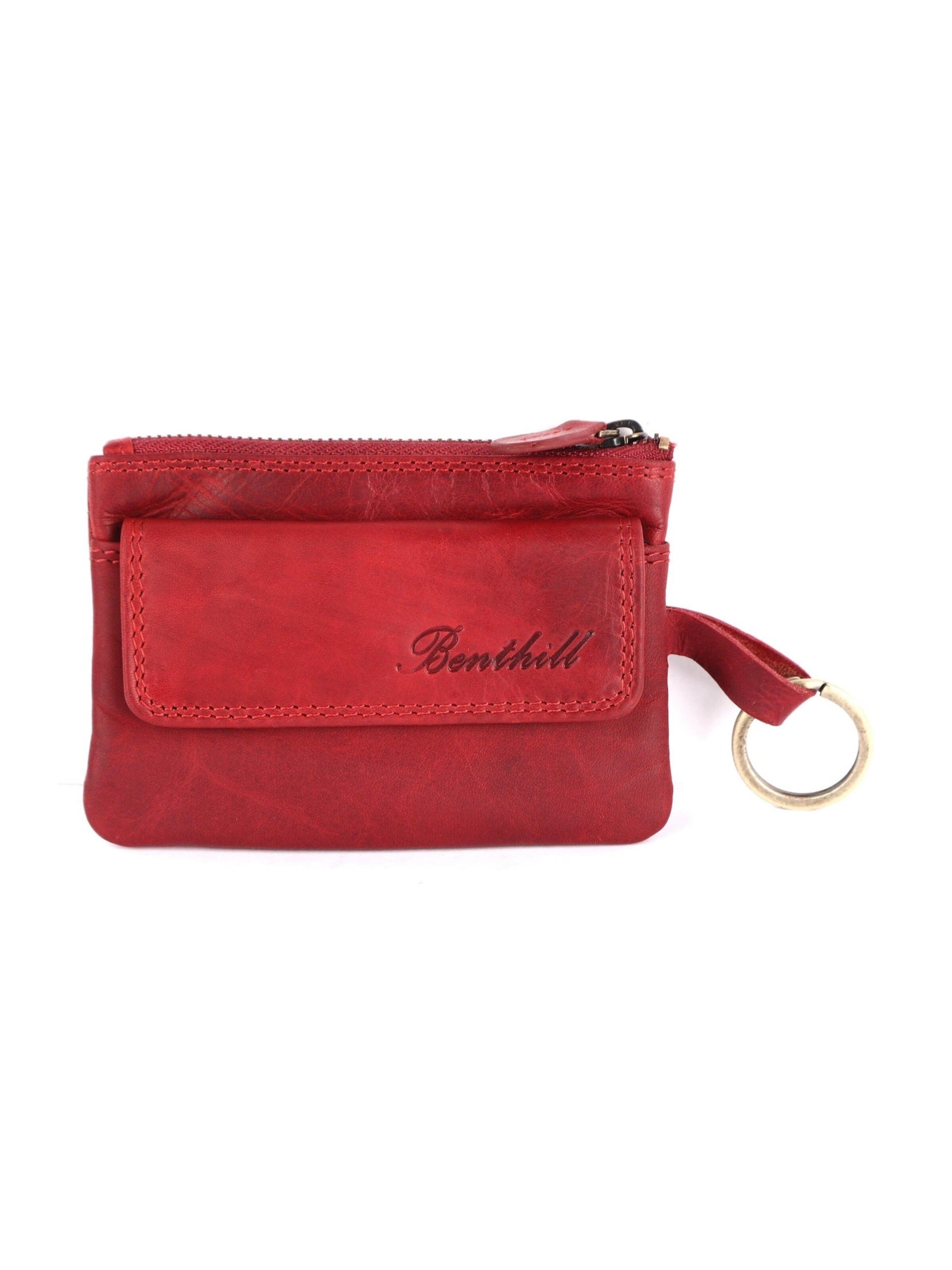 Benthill Key Ring in Red: front