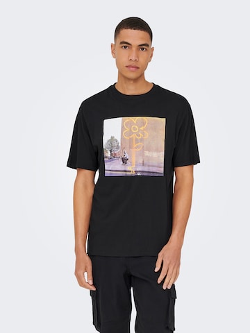 Only & Sons Shirt in Black: front