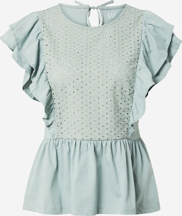 GAP Bluse 'EYELET' i grøn: forside