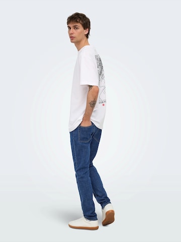 Only & Sons Slim fit Jeans 'ONSLOOM' in Blue