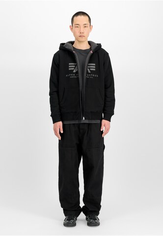 Veste de survêtement ALPHA INDUSTRIES en noir