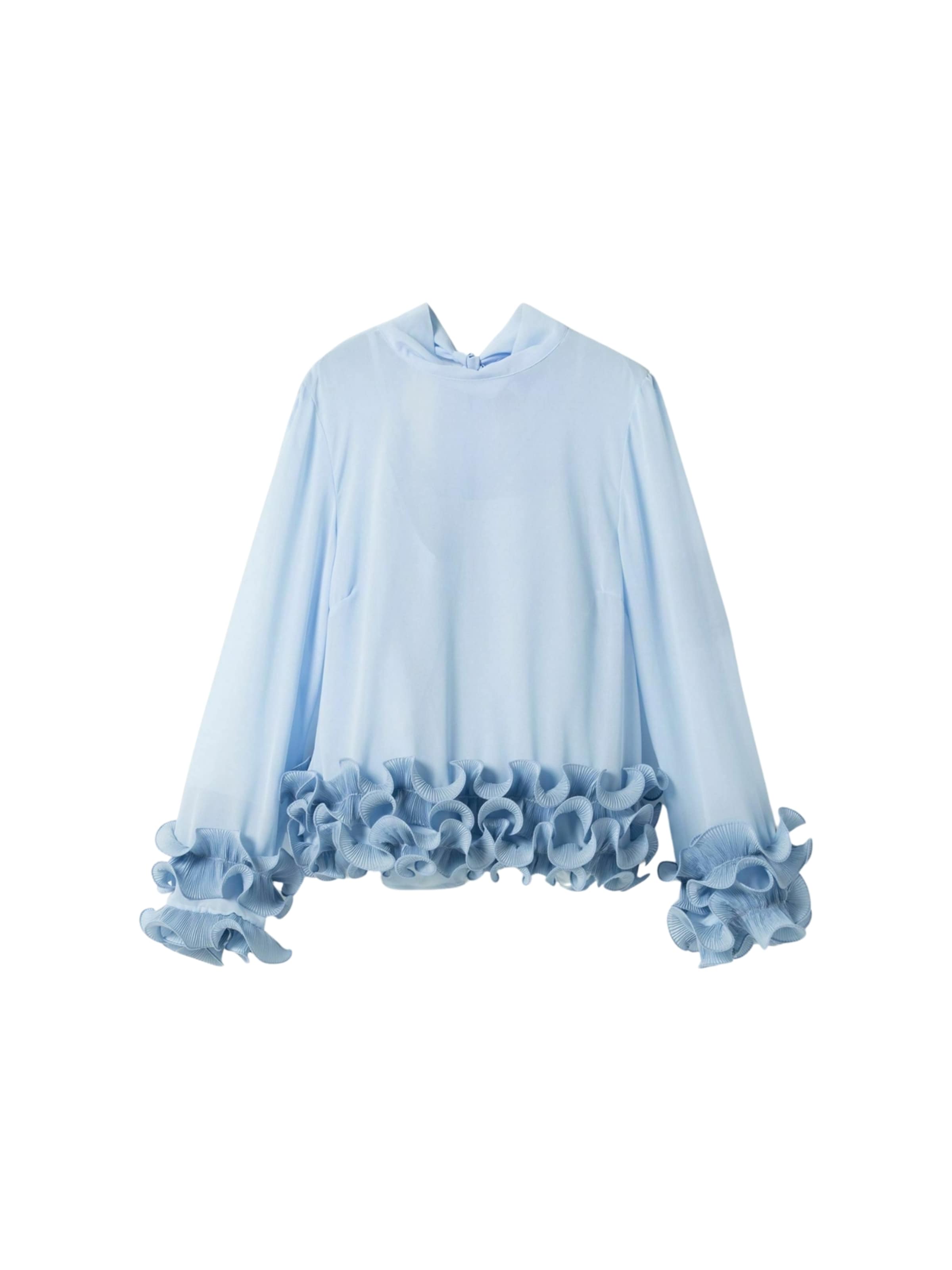 Tricou ' N-Latanietta ' de la Noella pe albastru: față