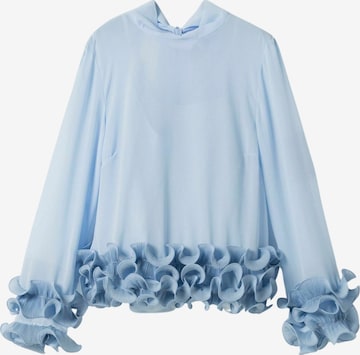 Tricou ' N-Latanietta ' de la Noella pe albastru: față