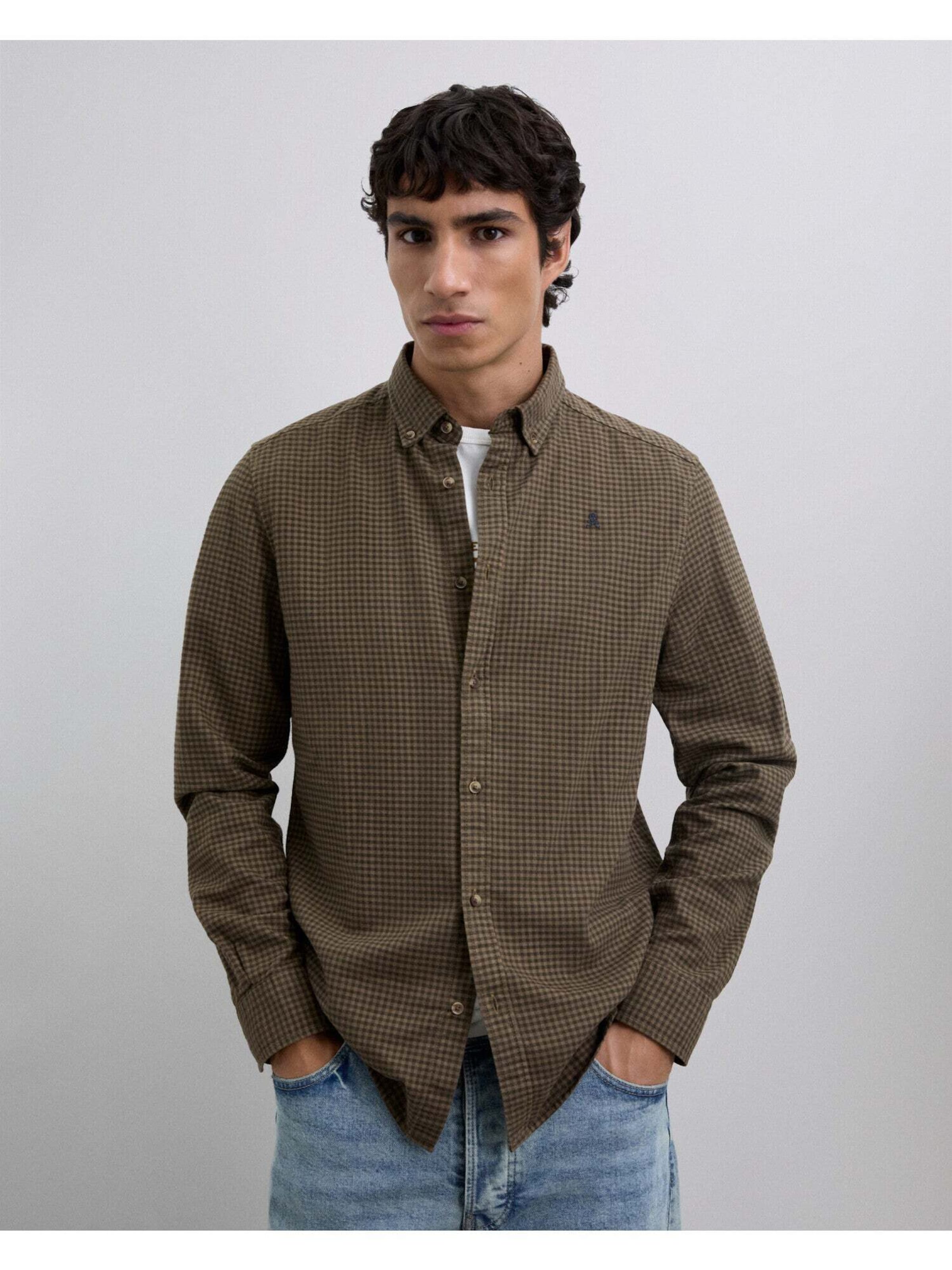 Scalpers Regular Fit Hemd in Braun