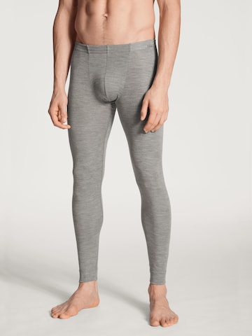 CALIDA Long Johns 'Wool & Silk' in Grey