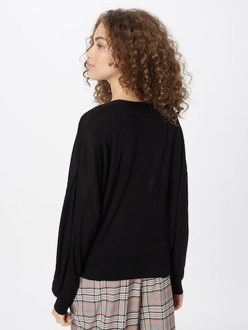 UNITED COLORS OF BENETTON Knit cardigan in Black