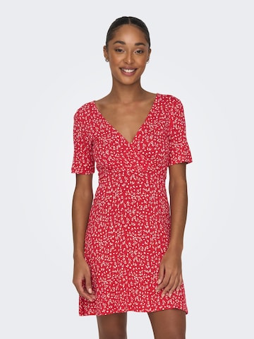 ONLY Letné šaty 'Verona' - Červená: predná strana