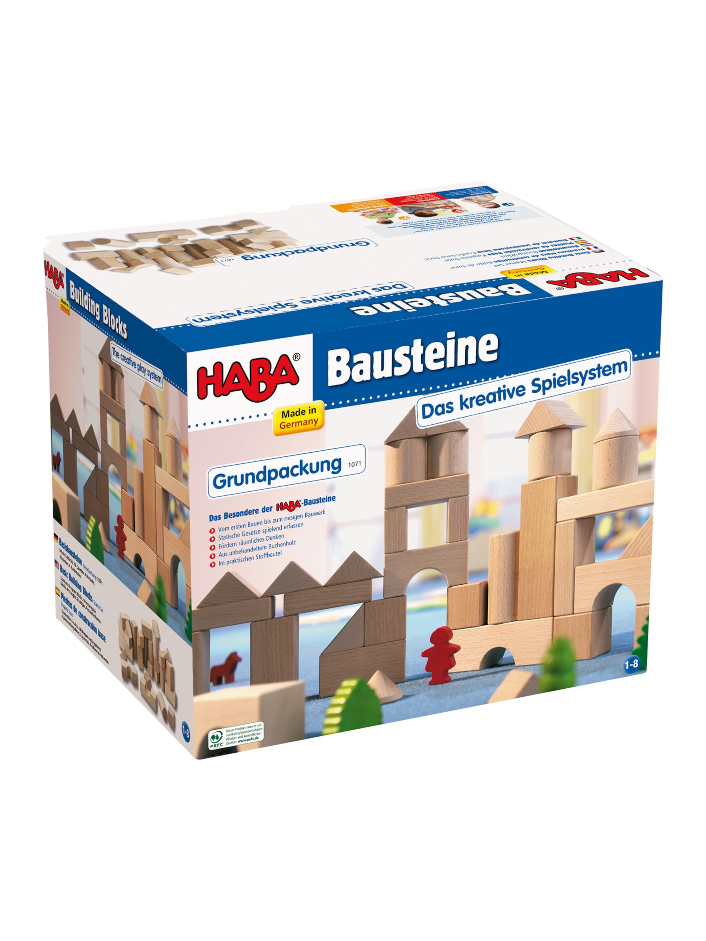 HABA Spiel ' Bausteine - Das kreative Spielsystem ' in Mischfarben: Vorderseite