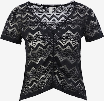 QS Shirt in Zwart: voorkant