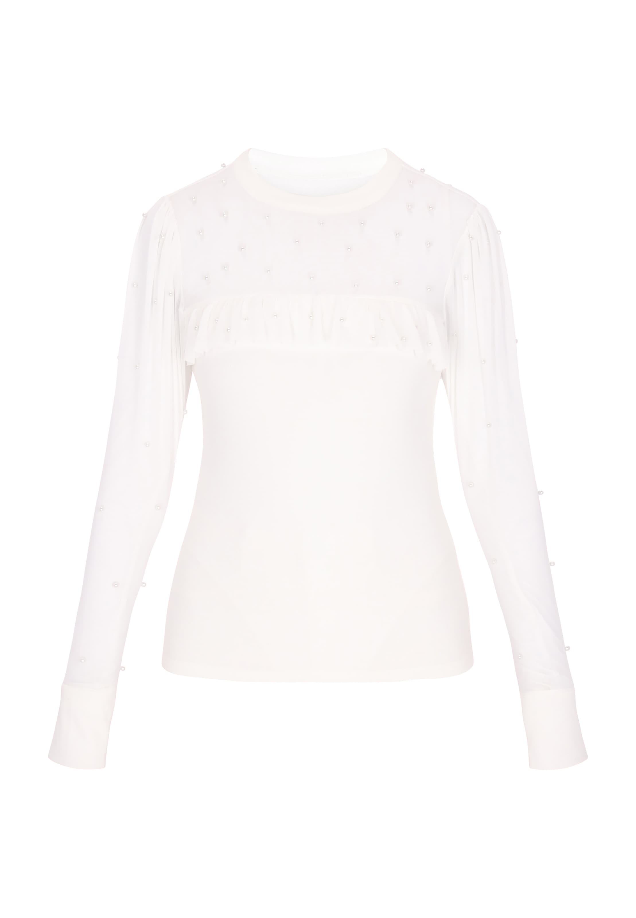 NAEMI Blúz 'Fashion Look' - fehér: elől