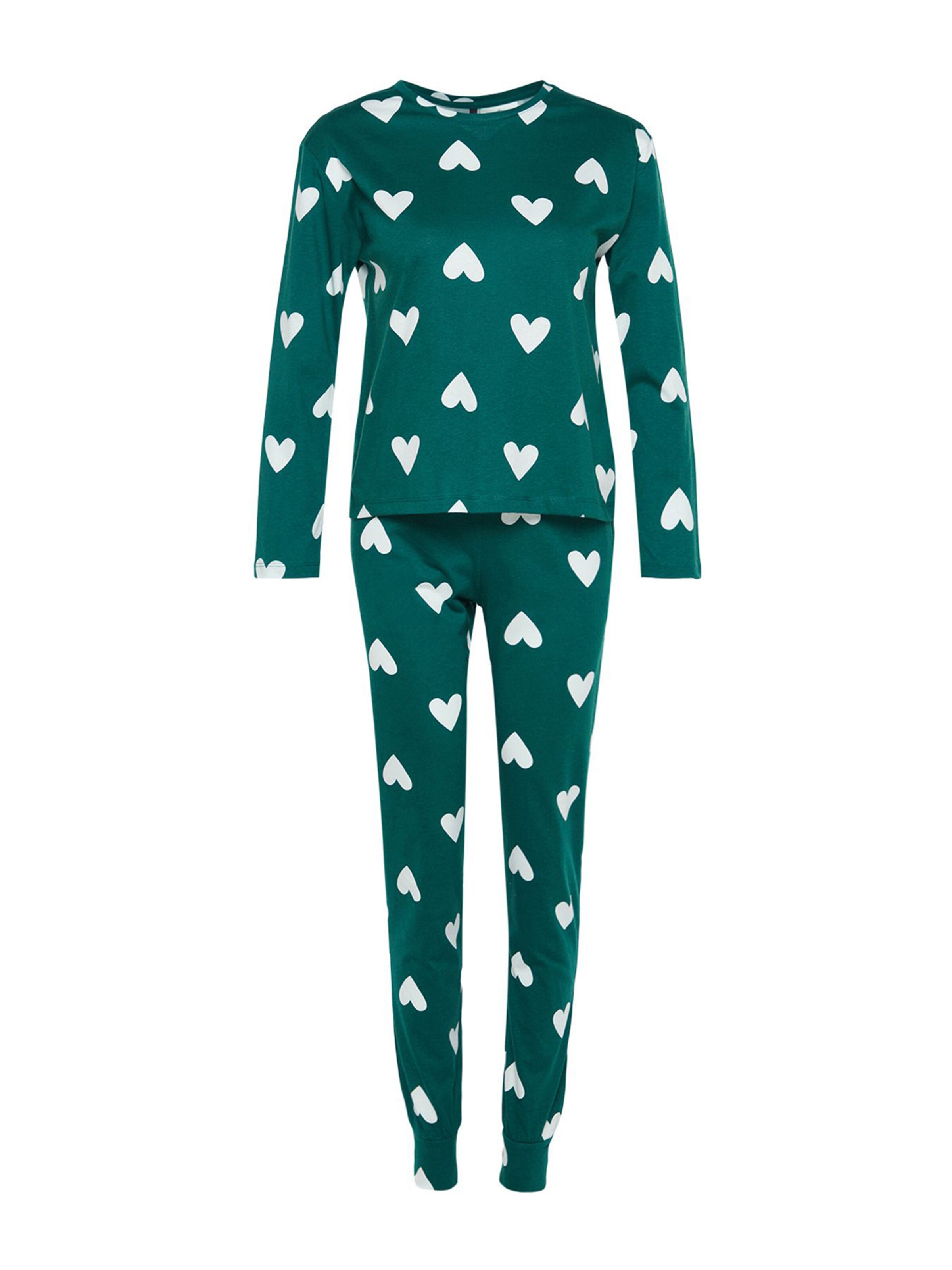 Trendyol Pyjama värissä vihreä: etupuoli