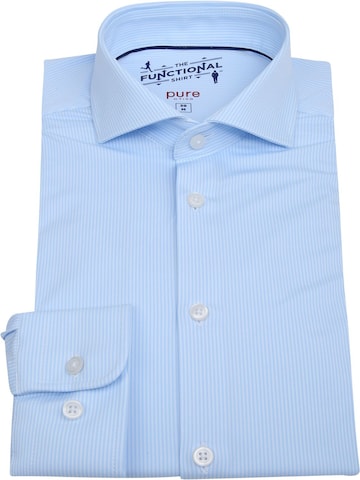 PURE Slim fit Button Up Shirt in Blue