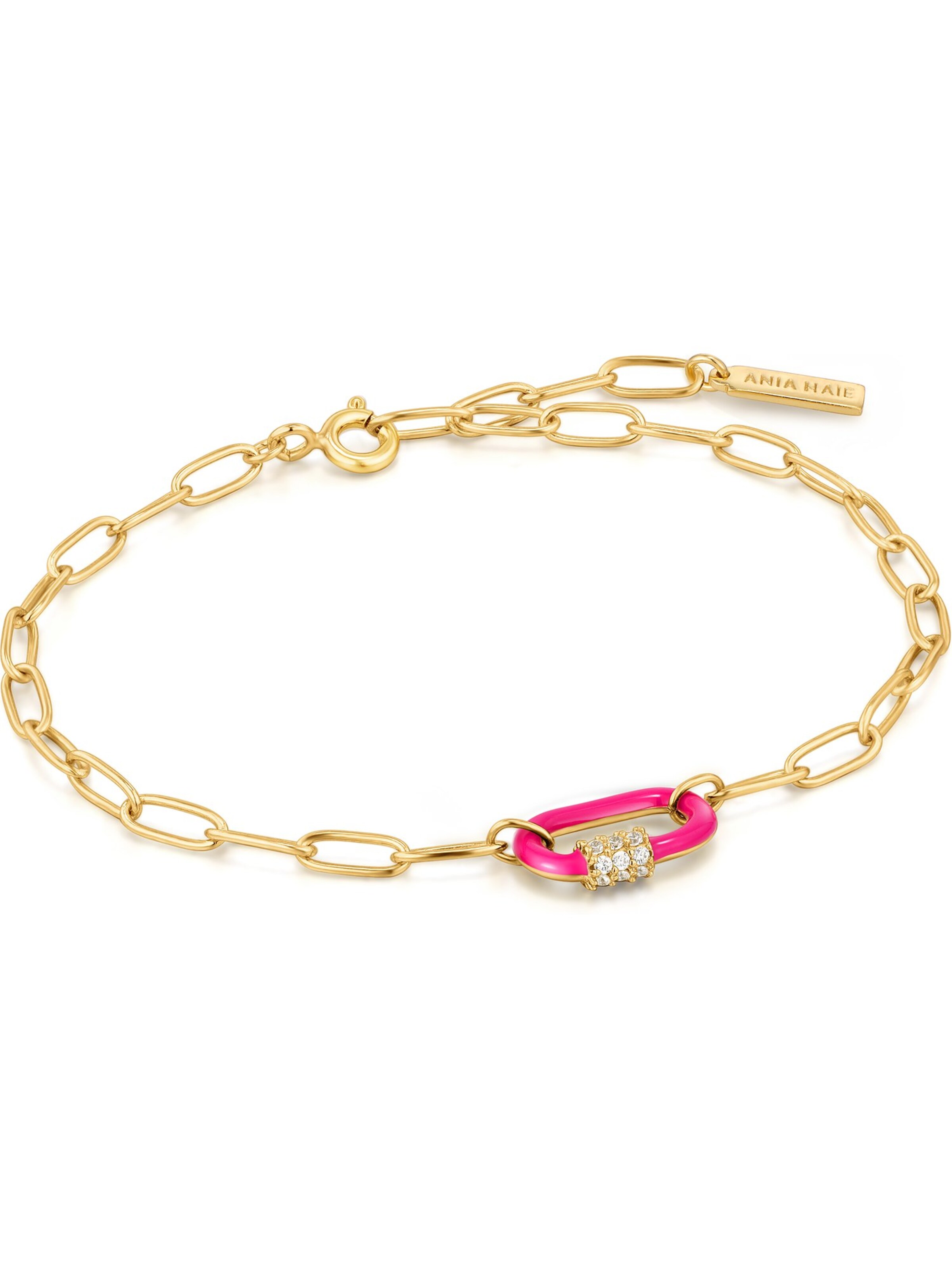 ANIA HAIE Armband in gold / fuchsia, Produktansicht