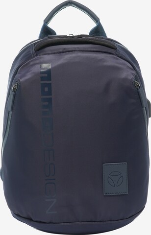 Zaino 'Zaino Momo Design Chiusura Zip Tasche Manico Nylon 29x36x16 cm' di Momo Design in blu: frontale