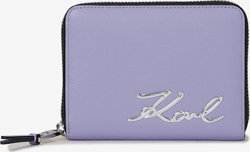 Karl Lagerfeld Wallet in Purple: front