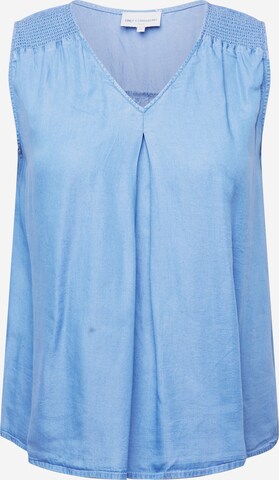 ONLY Carmakoma Top 'LAURA' in Blauw: voorkant