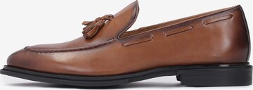Kazar Classic Flats in Brown: front