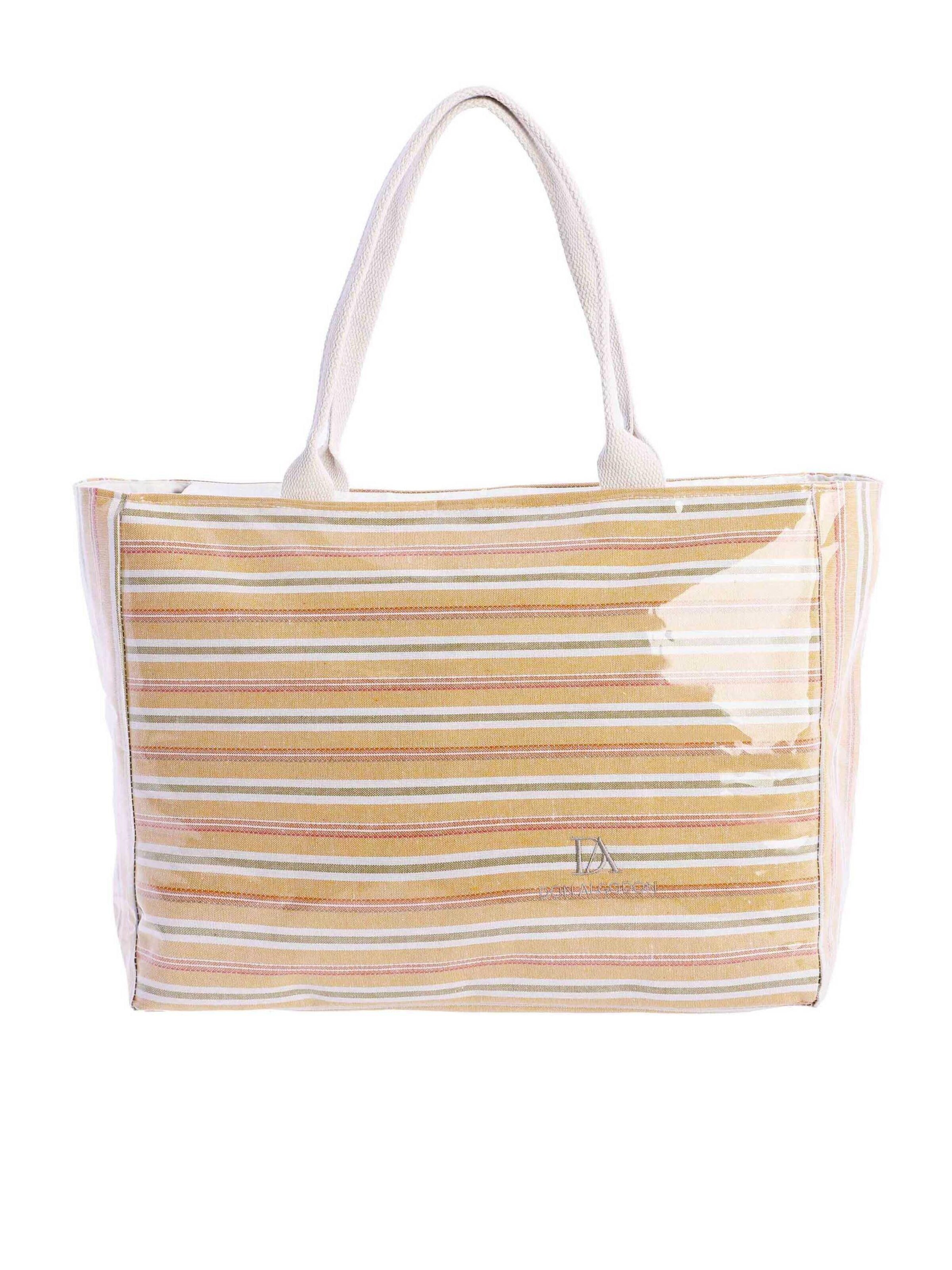 Don Algodon - Shopper 'Milen de lona' en beige: frente
