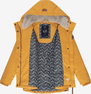 Ragwear Winter Jacket 'Elvina' in Yellow