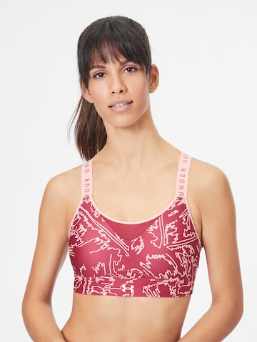 Bustier Soutien-gorge de sport 'Infinity' UNDER ARMOUR en rose : devant