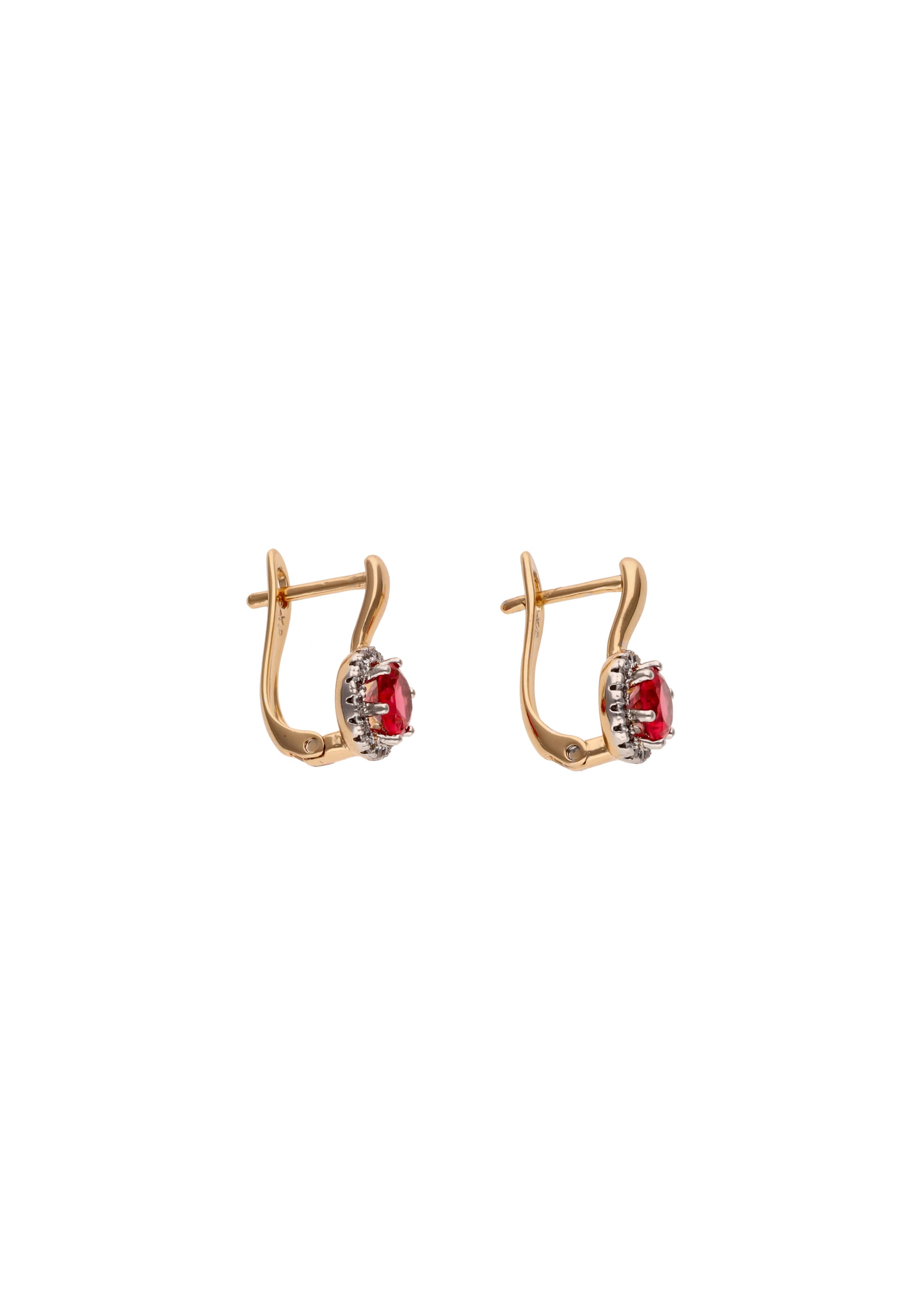 Boucles d'oreilles myMo at night en rouge : devant