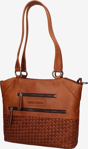 Sac bandoulière HILL BURRY en marron : devant