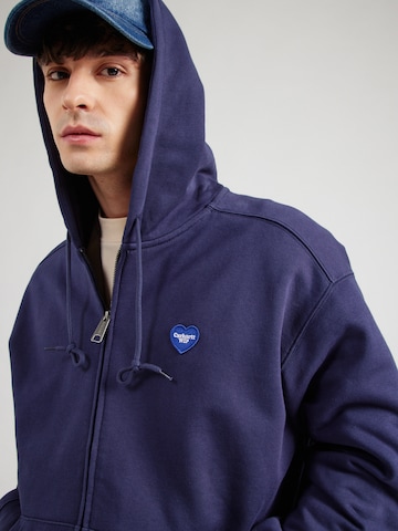 Carhartt WIP Sweatvest 'Heart II Hartt' in Blauw