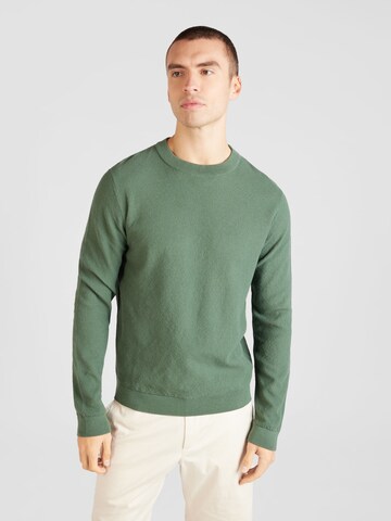 JACK & JONES Svetr 'LAFAYETTE' – zelená: přední strana