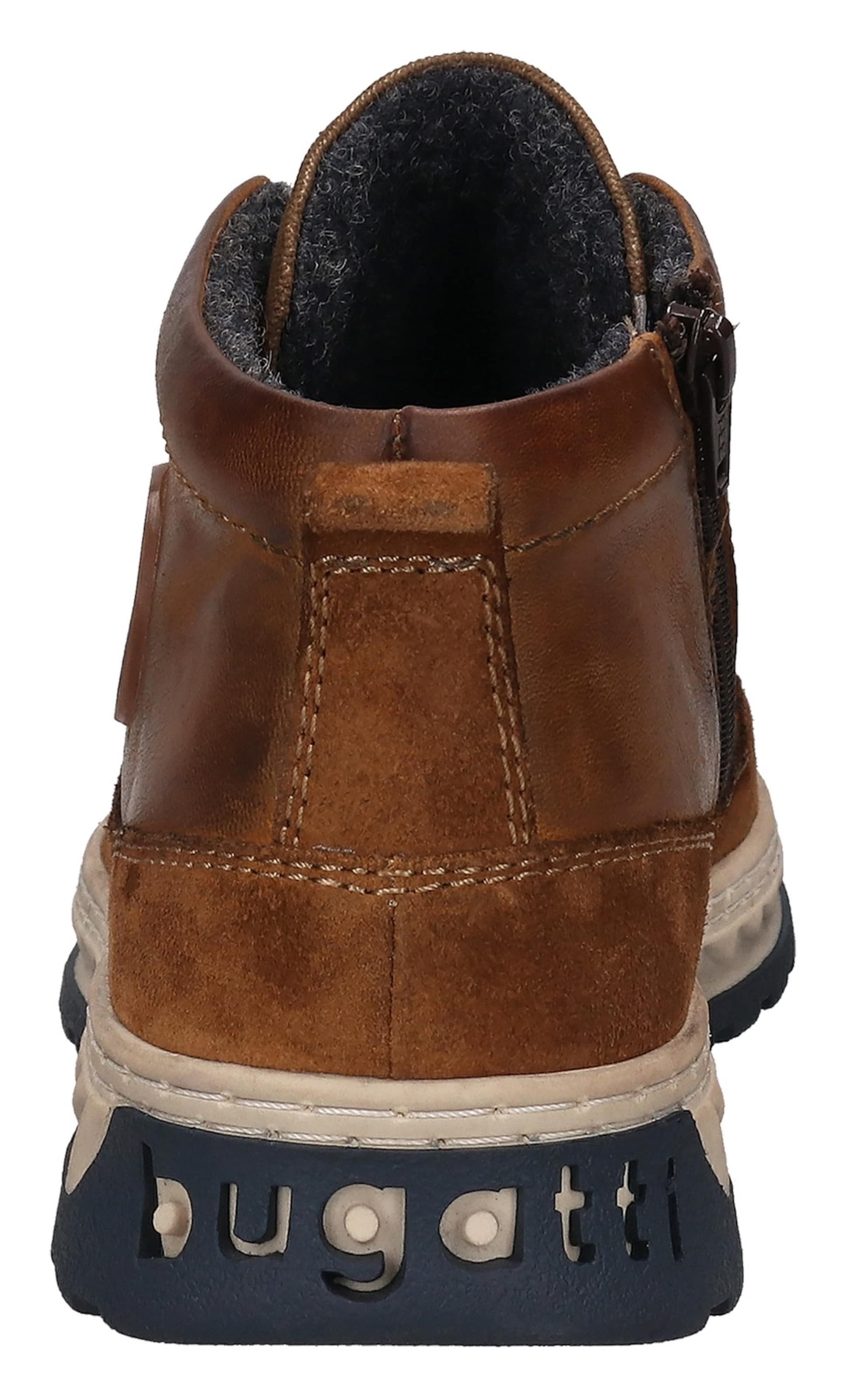 Bottes à lacets bugatti en marron