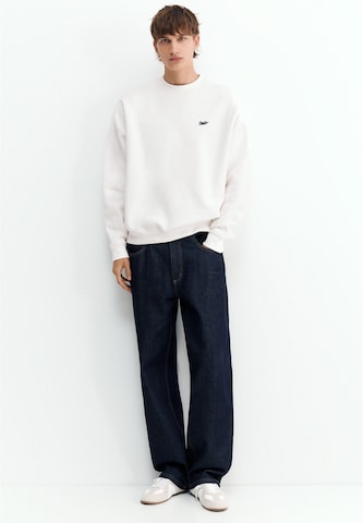 Pull&BearSweater majica 'STWD' - bijela boja