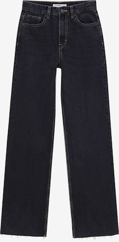 Wide leg Jeans di Pull&Bear in nero: frontale