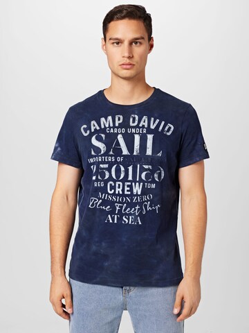 CAMP DAVID Shirt in Blue: front