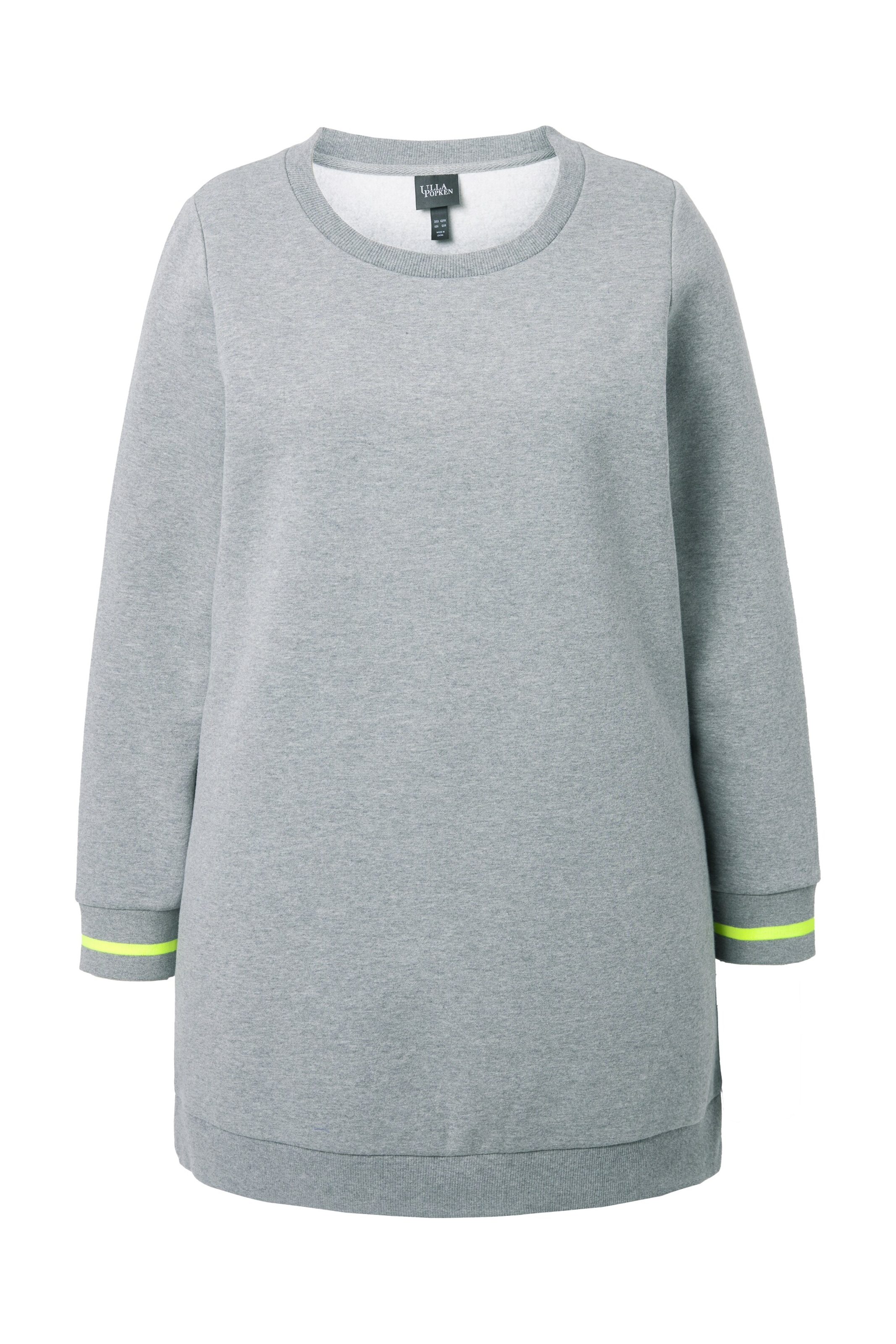 Ulla Popken Sweatshirt in Grau: Vorderseite