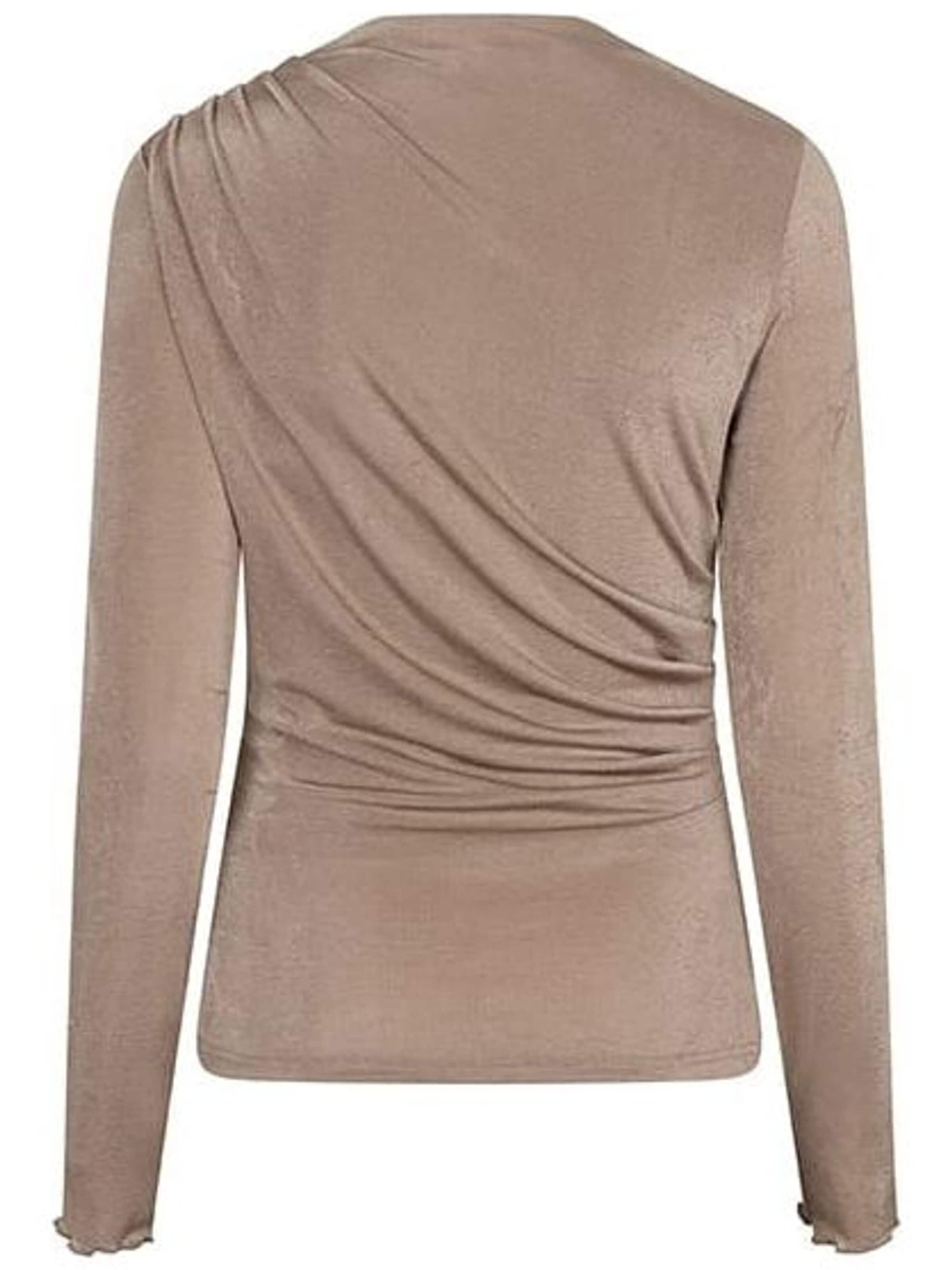 LOFTY MANNER Top 'RJ18 - Top Jimmi - Draped Uni' in Grijs