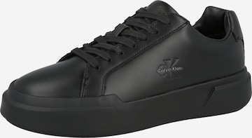 Sneaker low de la Calvin Klein Jeans pe negru: față