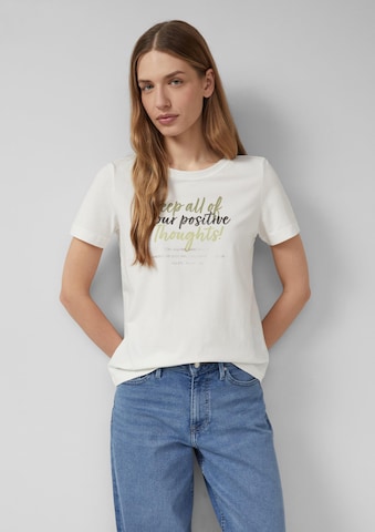T-shirt s.Oliver en beige : devant