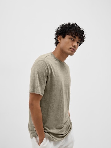 SELECTED HOMME T-Shirt 'Bet' in Grau