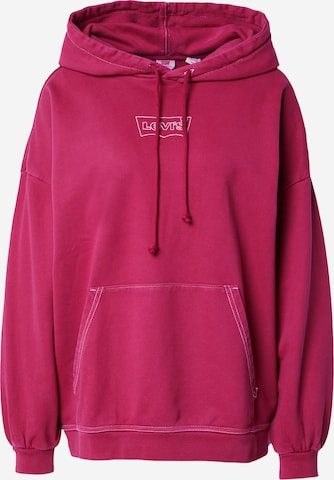 LEVI'S ® Sweatshirt 'Graphic Caravan Hoodie' in Rot: predná strana