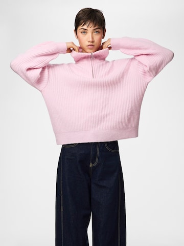 PIECES Pullover 'PCSilly' in Pink