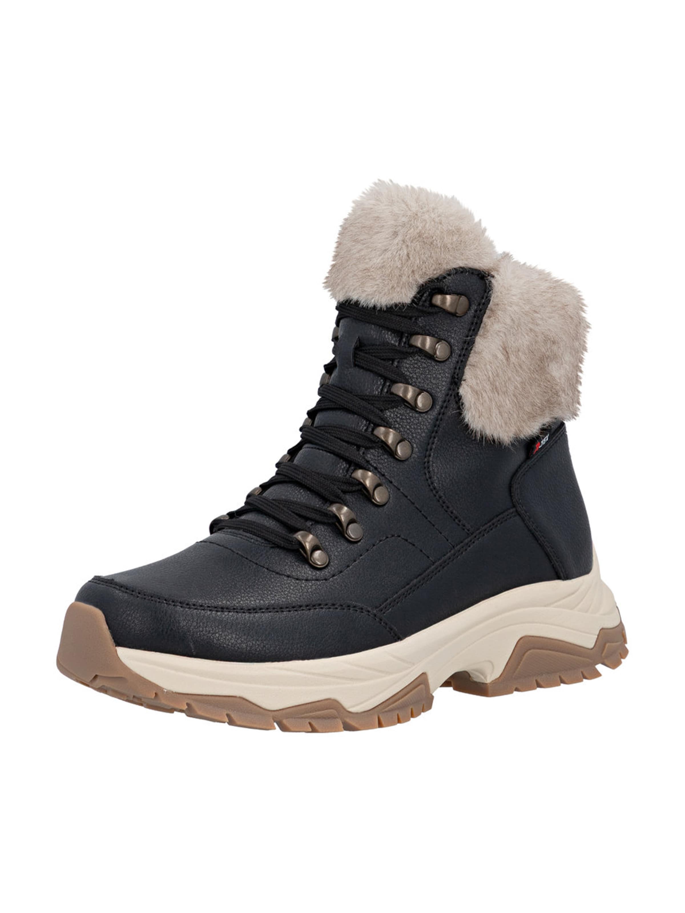 Rieker SportGležnjače na vezanje - crna boja: prednji dio