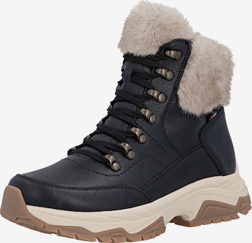 Rieker SportGležnjače na vezanje - crna boja: prednji dio