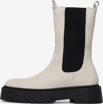 Chelsea Boots Bianco en beige : devant