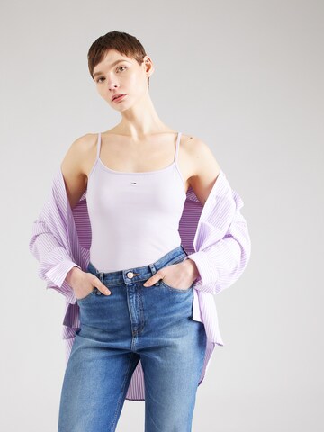 Tommy Jeans Top 'ESSENTIAL' in Purple: front