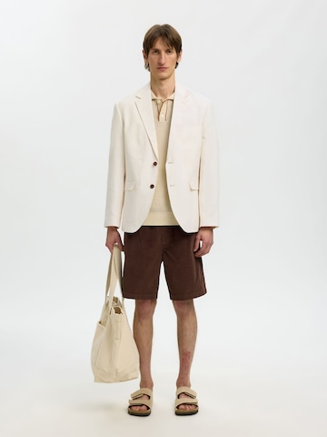 Regular fit Giacca da completo di SELECTED in bianco