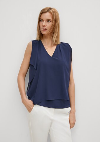 COMMA Blouse in Blue: front